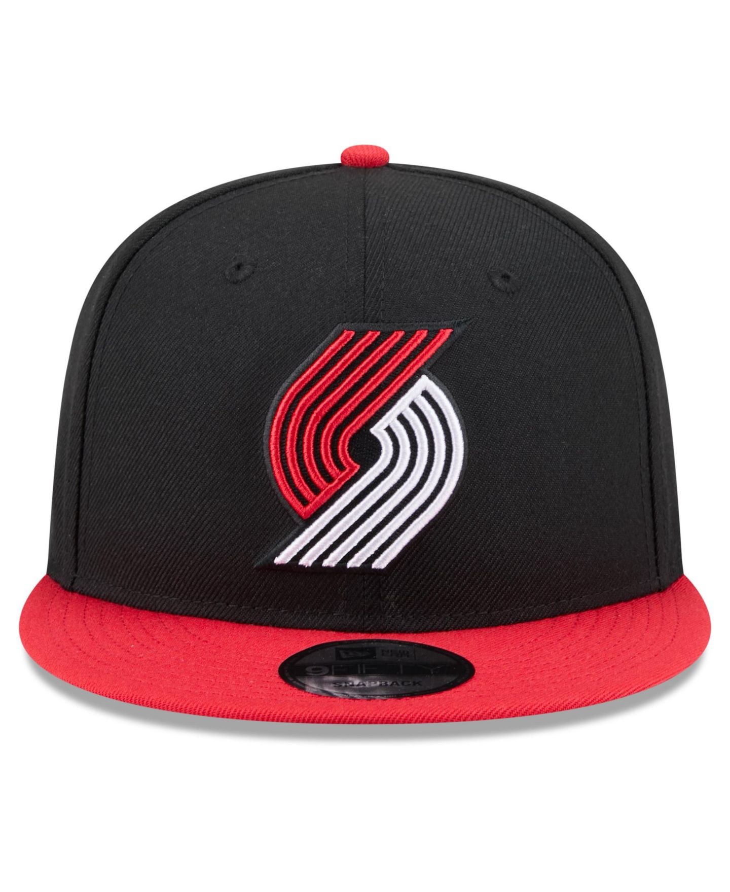 Мужские головные уборы New Era Black Portland Trail Blazers Two-Tone 9FIFTY Snapback Hat — фото 3