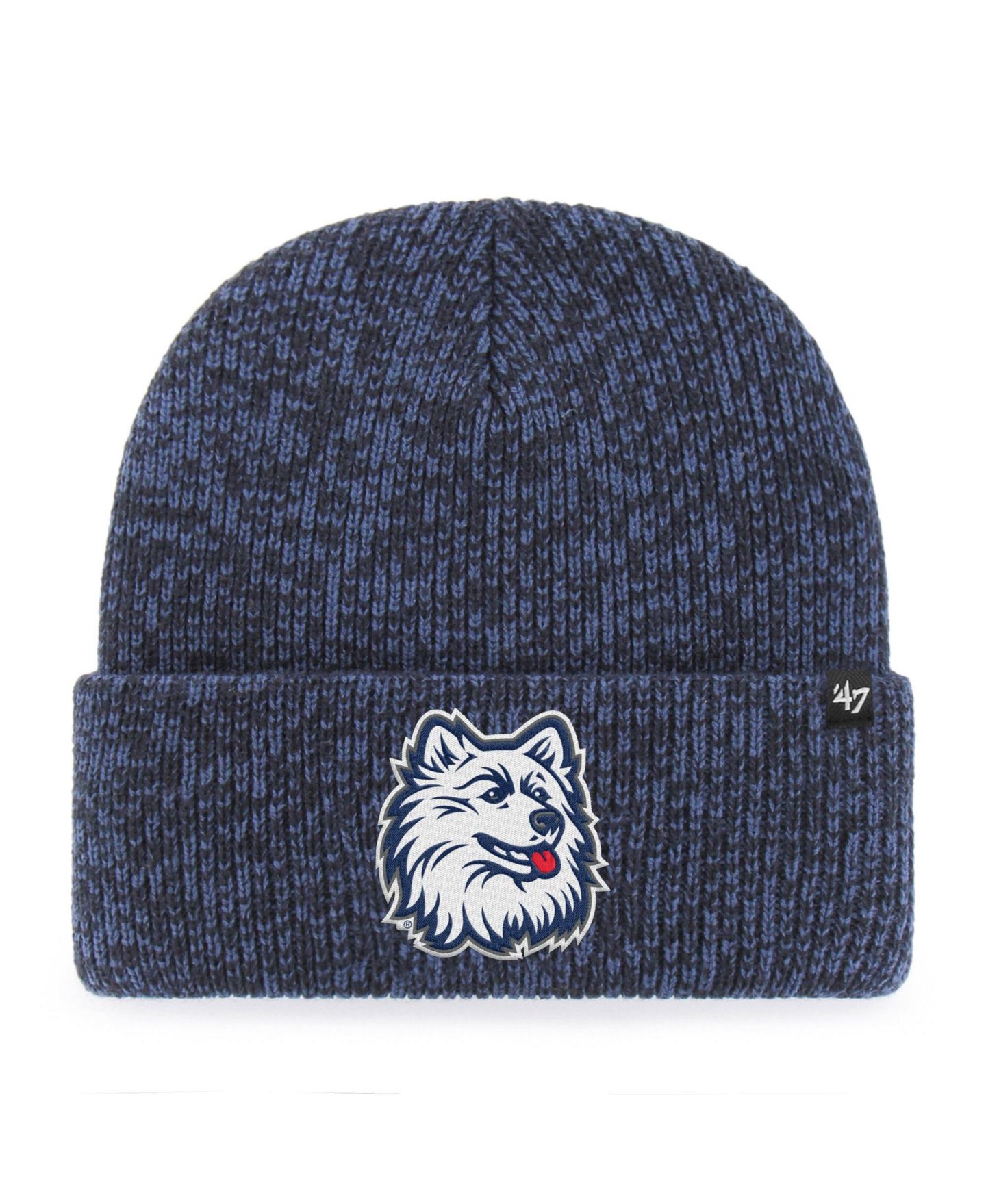 Шапка '47 Brand Navy UConn Huskies Brain Freeze Cuff Knit Hat — фото 1