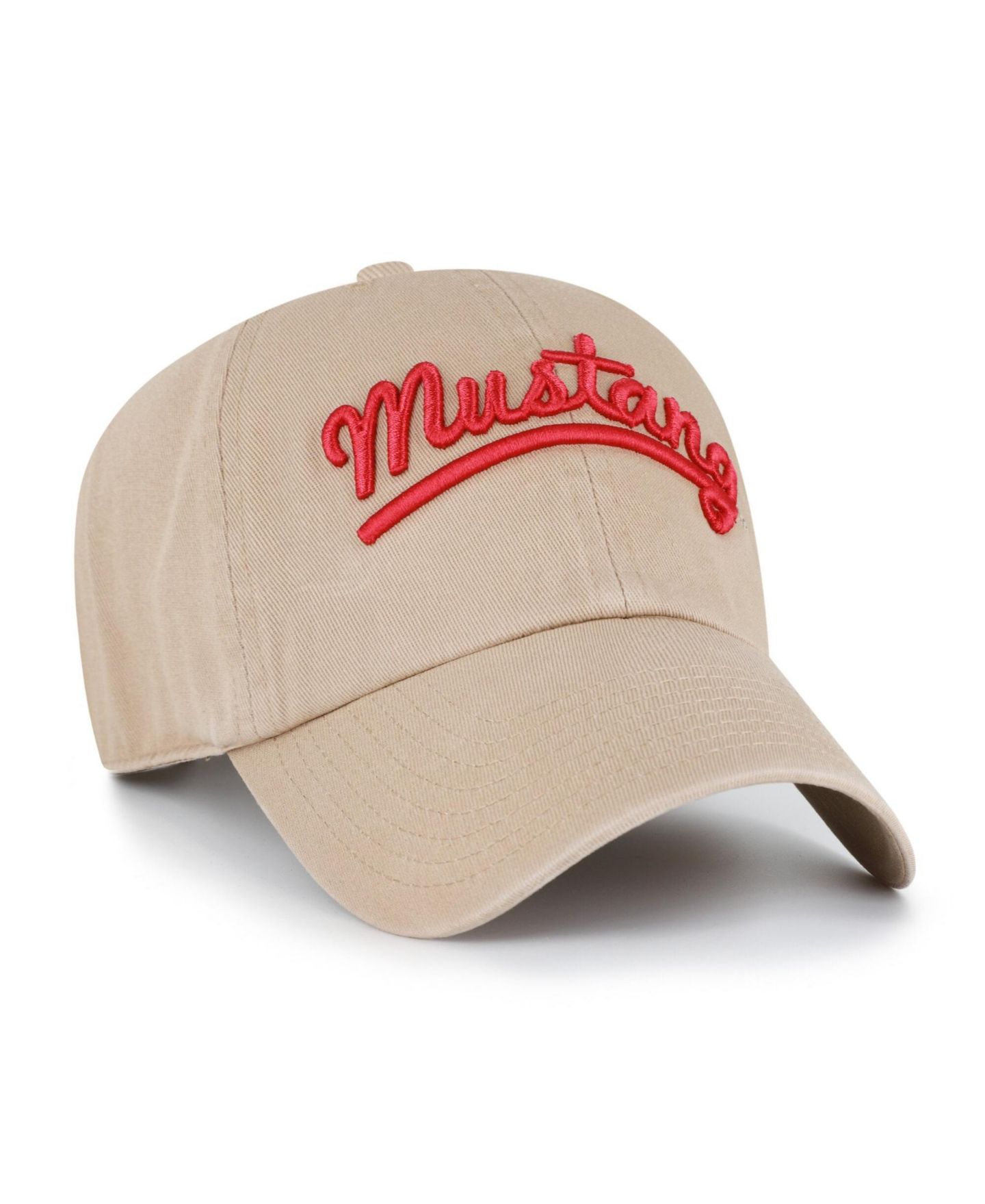 Кепка '47 Brand SMU Mustangs Khaki Vault Clean Up Adjustable Hat — фото 2