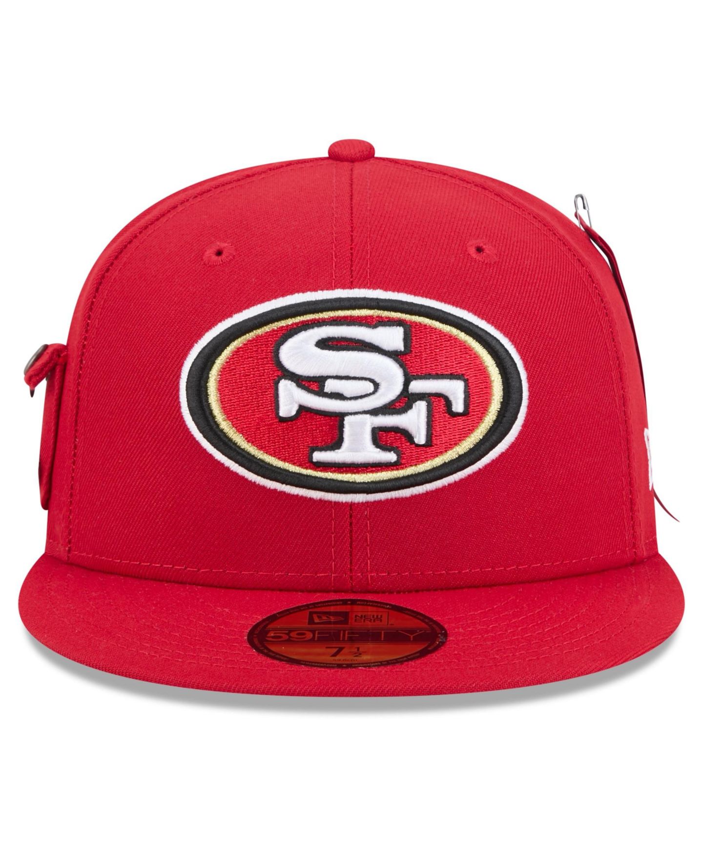 Мужская кепка New Era X Alpha Industries Scarlet San Francisco 49ers 59FIFTY Fitted Hat — фото 2