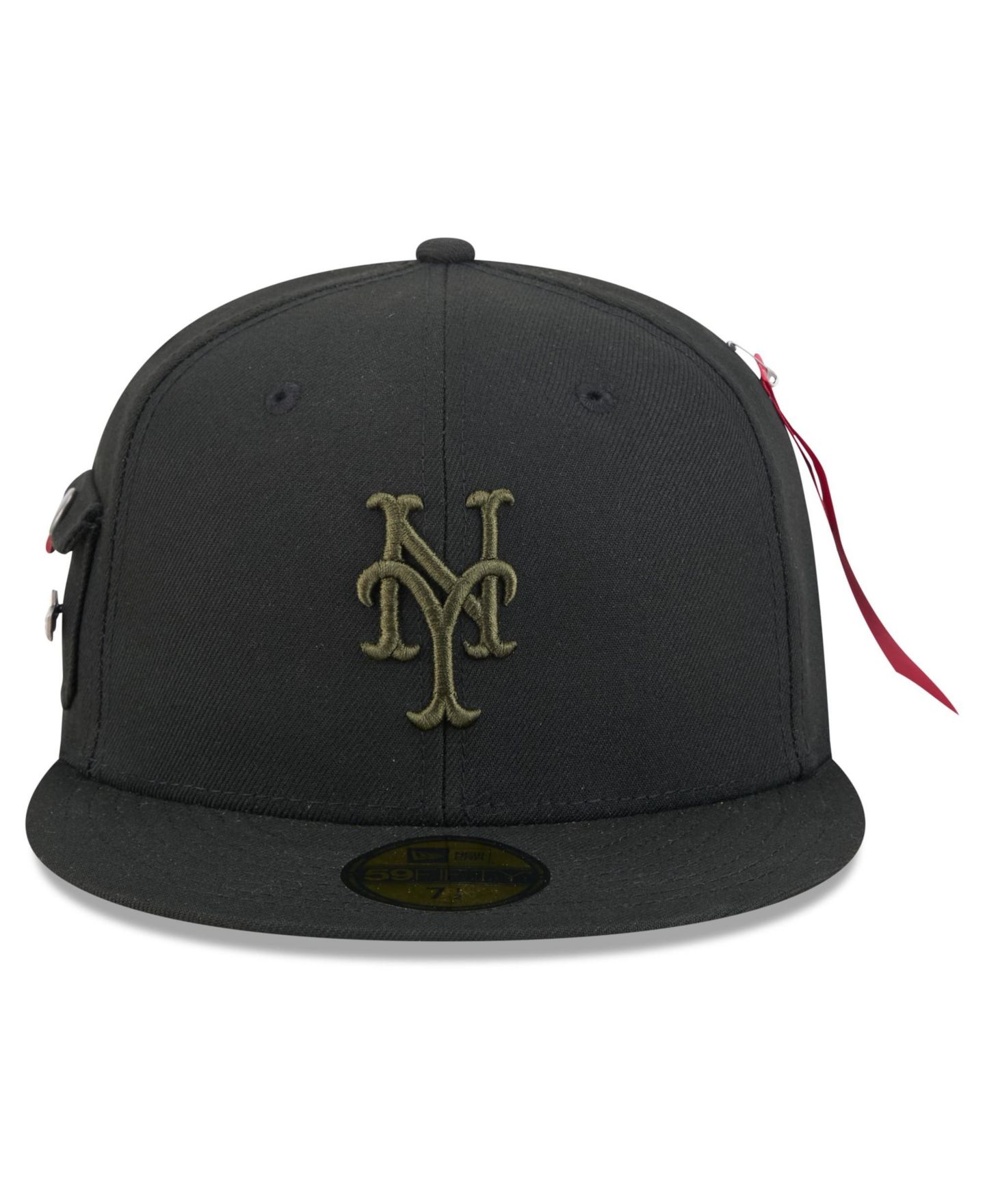 Мужская кепка New Era X Alpha Industries New Era Black New York Mets 59FIFTY Fitted Hat — фото 4
