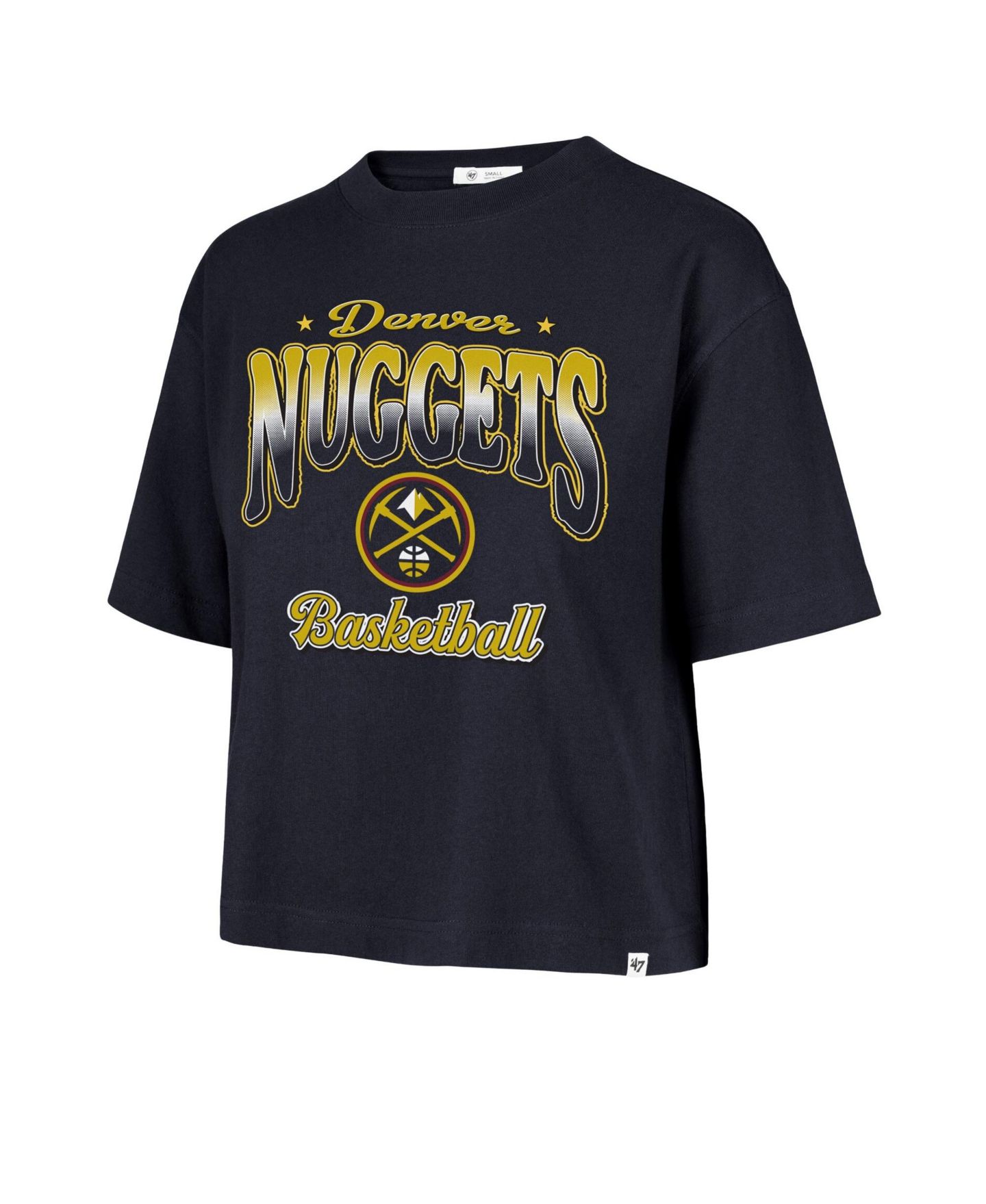 Женская футболка '47 Brand Navy Denver Nuggets Vibe Check Reed City — фото 2