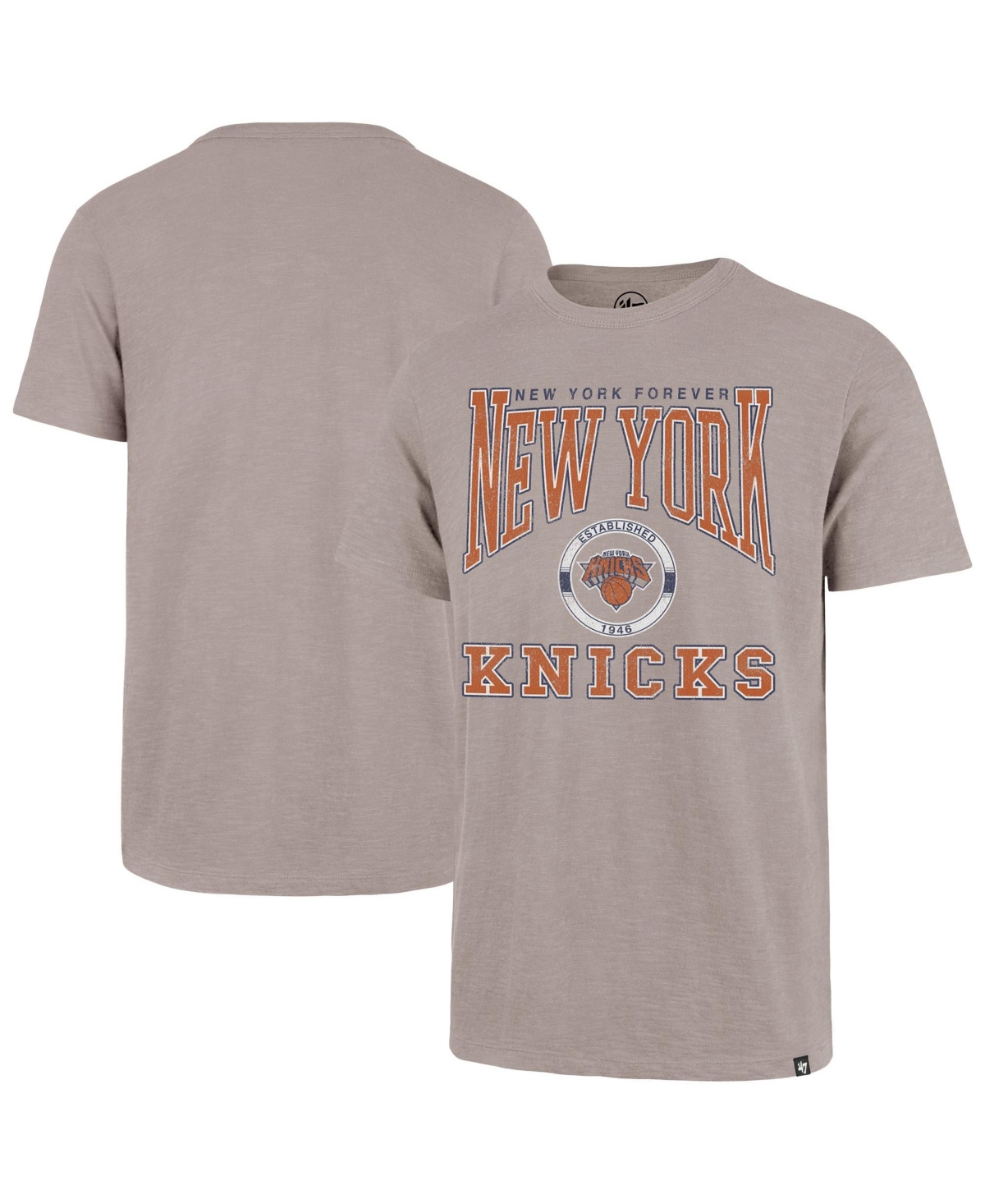 '47 Brand Men's Gray New York Knicks All Out Scrum T-Shirt - Gray