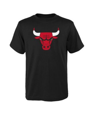 Big Boys' and Girls' Black Chicago Bulls Primary Logo T-Shirt