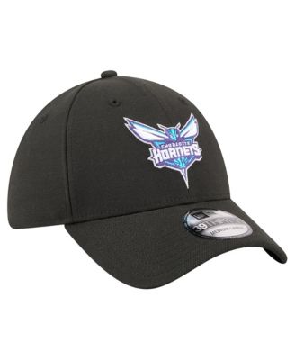 Men's Black Charlotte Hornets 39THIRTY Flex Hat