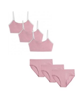 Girls XS - XXL Bra and Underwear 6 Piece Set