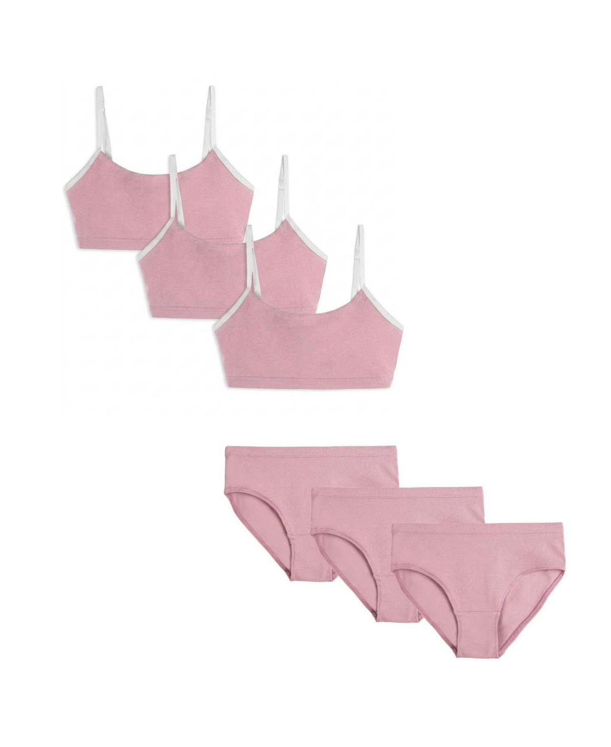 Mightly Girls Xs - Xxl Bra and Underwear 6 Piece Set