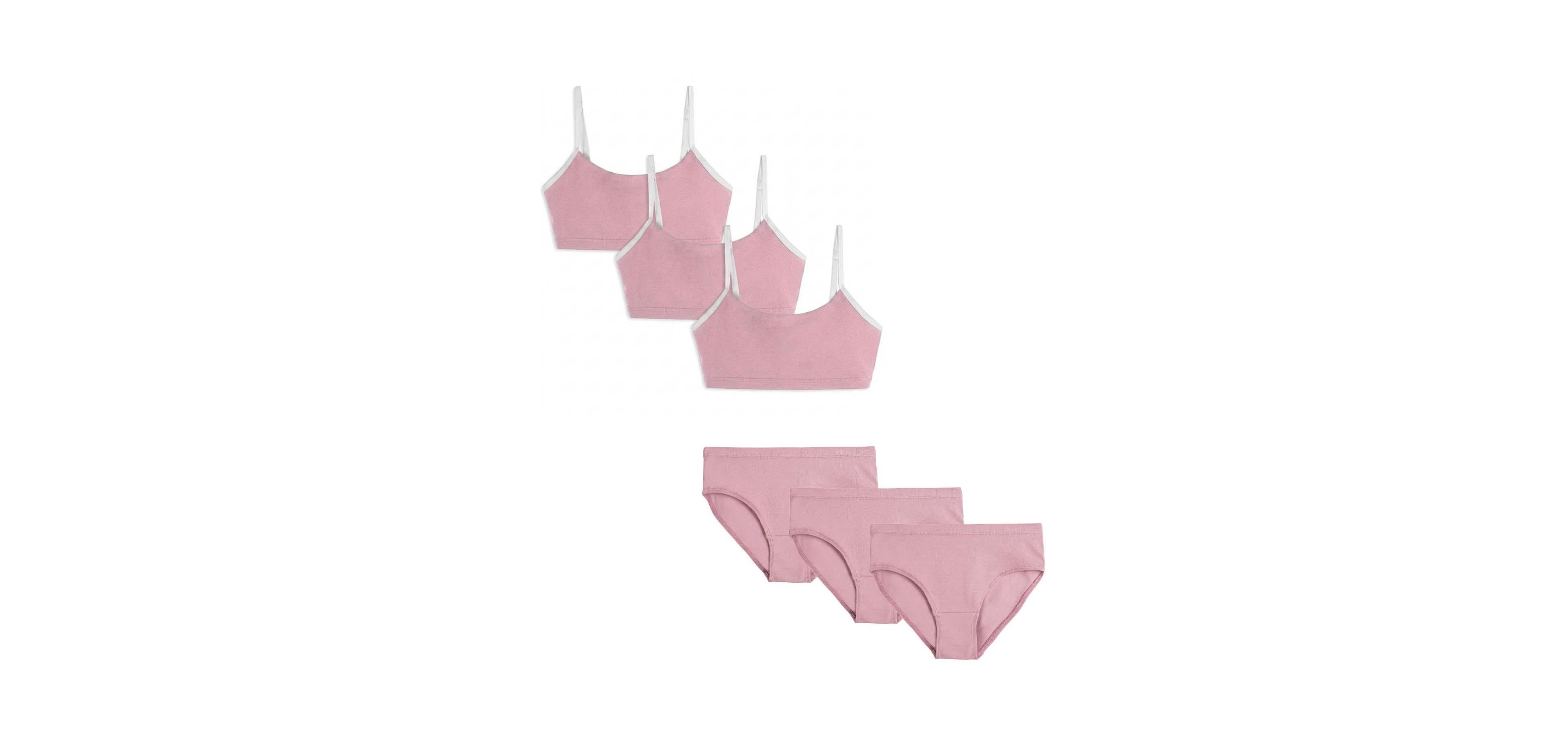 Mightly Girls Xs - Xxl Bra and Underwear 6 Piece Set