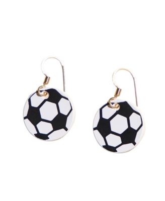 Gold-Filled Soccer Ball Striker Drop Earrings