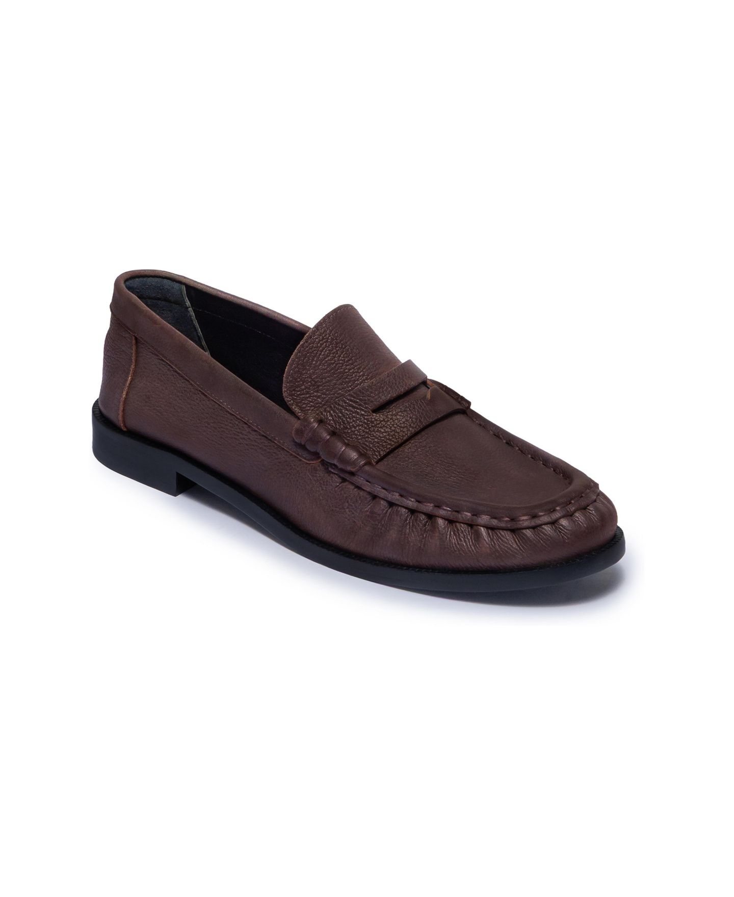 Женские лоферы-пенни Bernardo Footwear Tilda с круглым носом, цвет: Шоколадный — фото 1