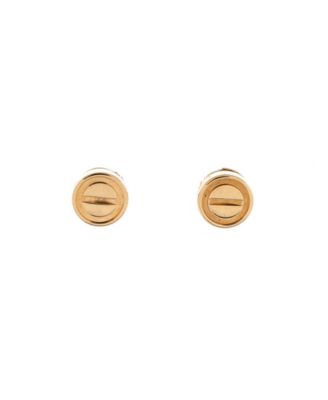Love Stud Earrings in 18K Yellow Gold