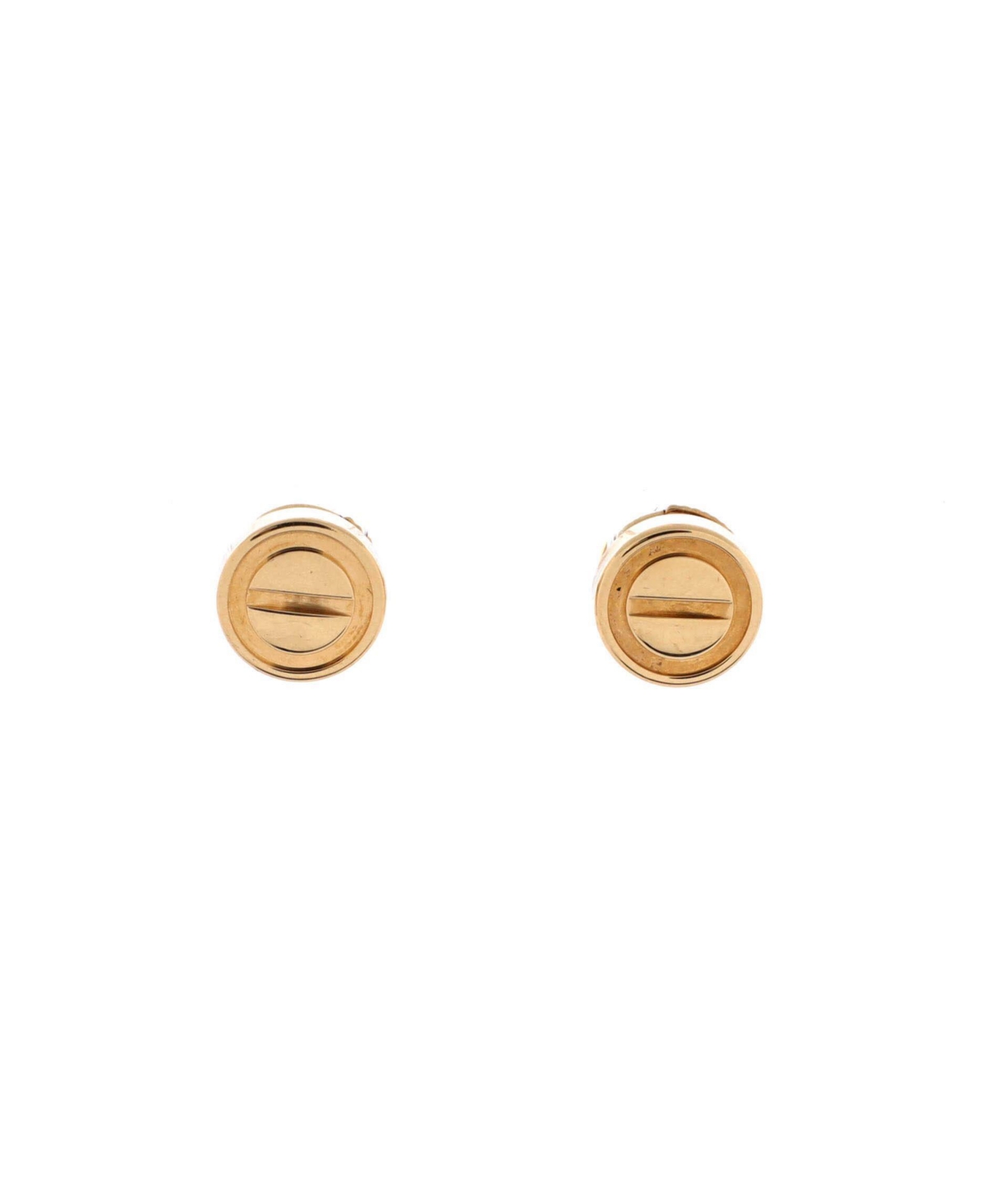 Pre-Owned Cartier Love Stud Earrings in 18K Yellow Gold - 18k yellow gold
