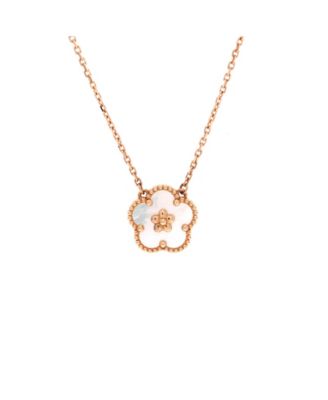 Pre-Owned Van Cleef and Arpels Lucky Spring Plum Blossom Pendant Necklace