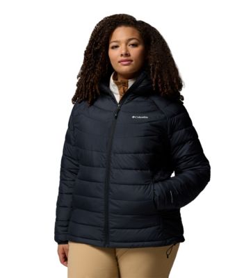 Plus Size Powder Lite II Insulated Puffer Water-Resistant Hooded Jacket