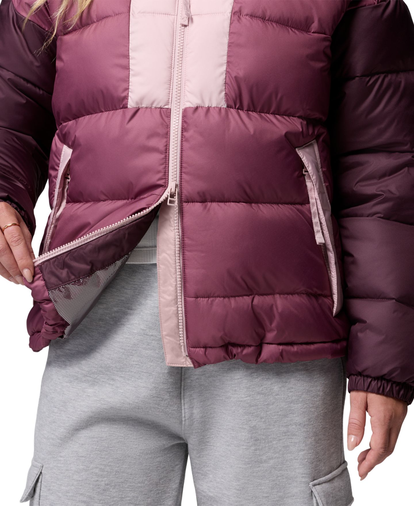 Женская куртка Columbia Pike Lake Puffer, цвет: Состаренный розовато-лиловый — фото 6
