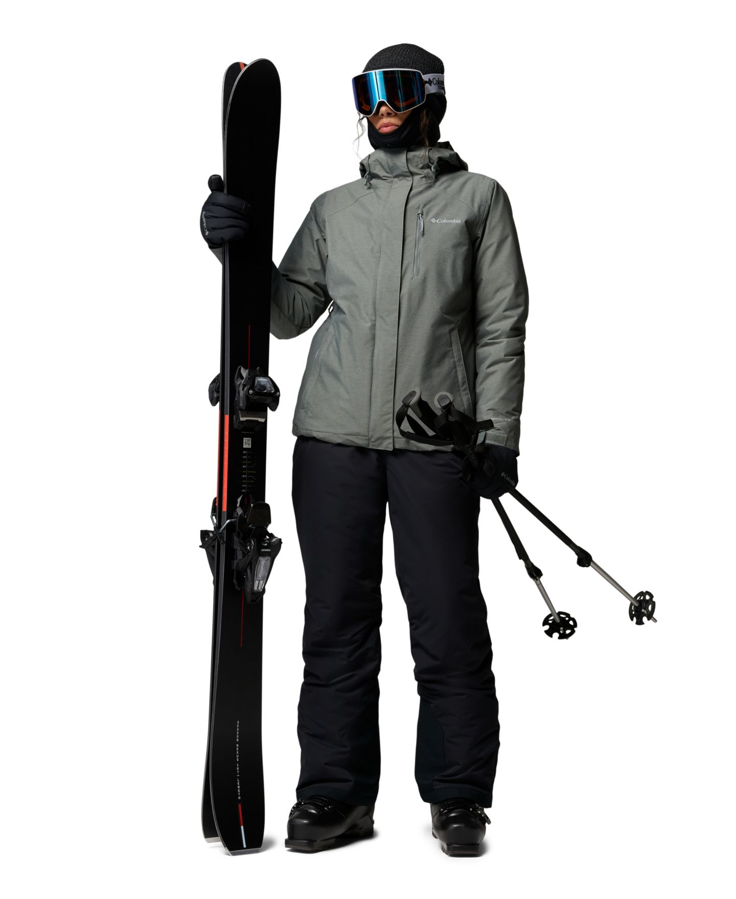 Женская куртка Columbia Whirlibird V Interch 3-in-1 Waterproof, цвет: Чёрный — фото 26