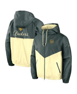 Men's Green/Cream Green Bay Packers 2026 Rivalries Collection Windrunner Full-Zip Jacket