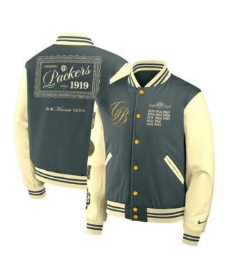 Men's Green/White Green Bay Packers 2026 Rivalries Collection Varsity Jacket