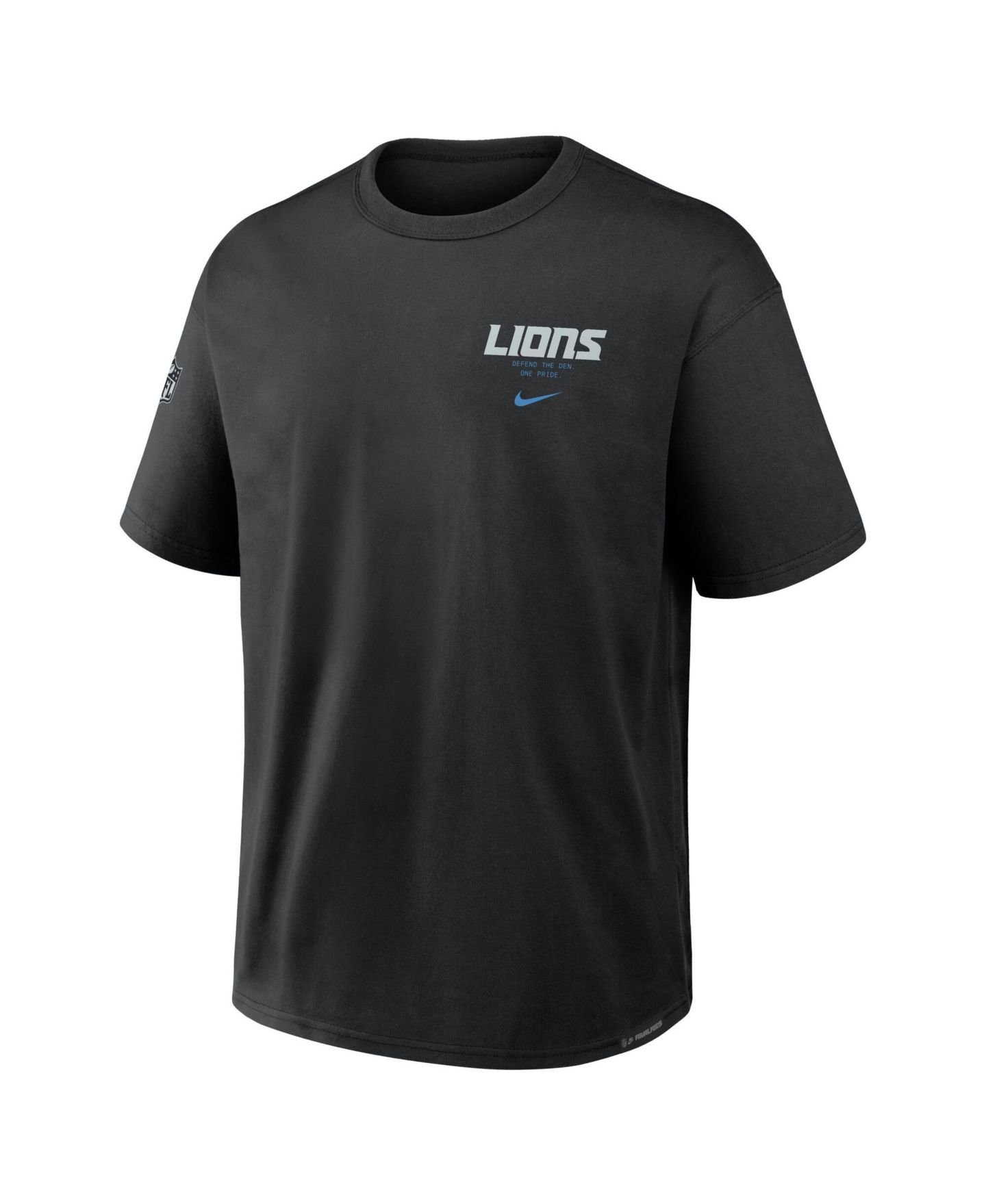 Мужская футболка Nike Black Detroit Lions 2026 Rivalries Collection Max90 — фото 2