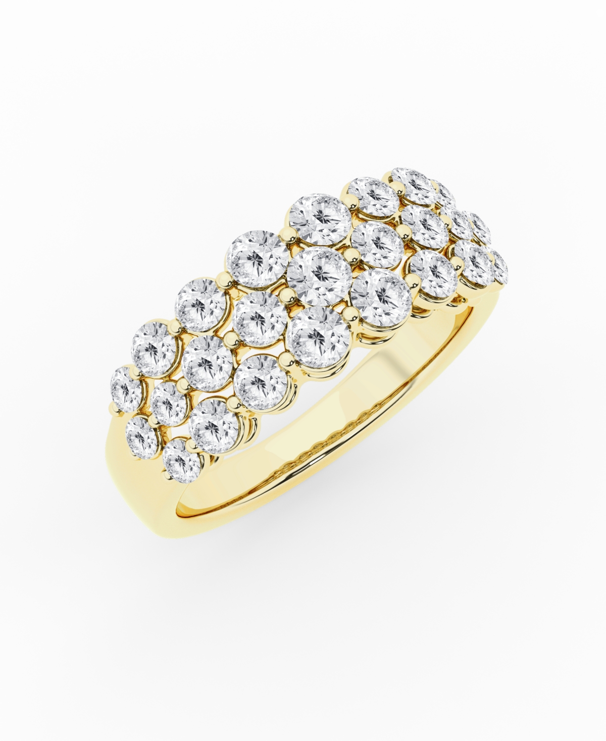 Badgley Mischka Igi Certified Lab-Grown Diamond Band (1 1/2 ct. t.w.) in 14k Yellow Gold - Yellow Gold