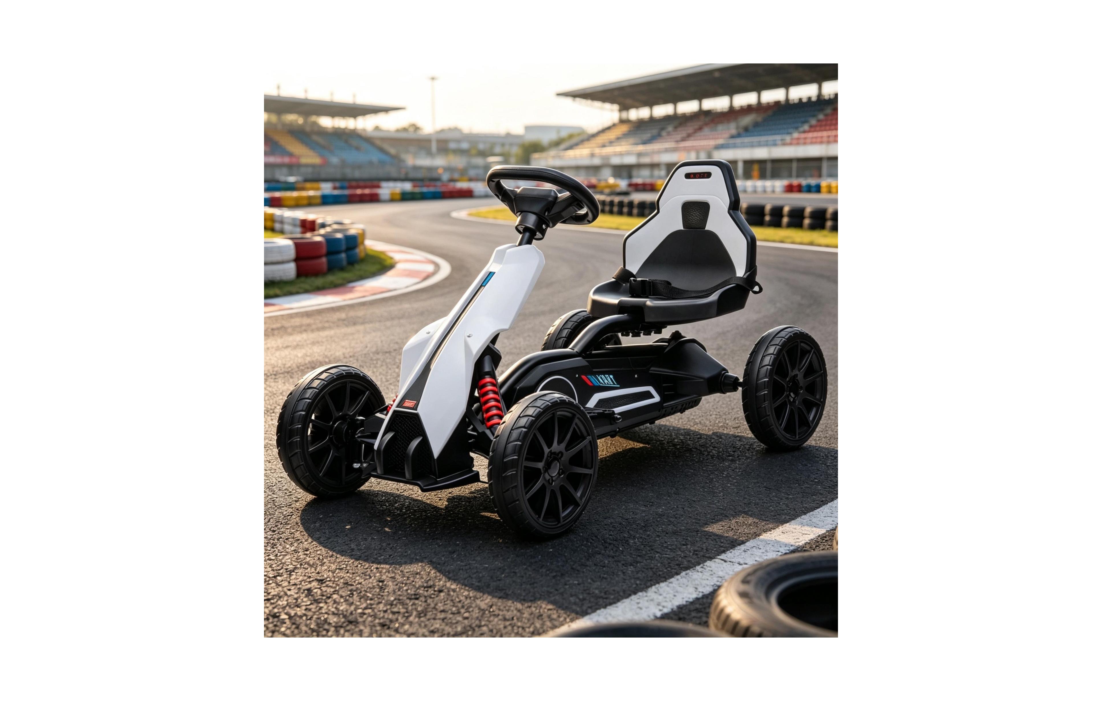 Sevorle 12V Electric Go Kart for Kids with Adjustable Speed Perfect for Children's Fun, for Ages 3-8 years