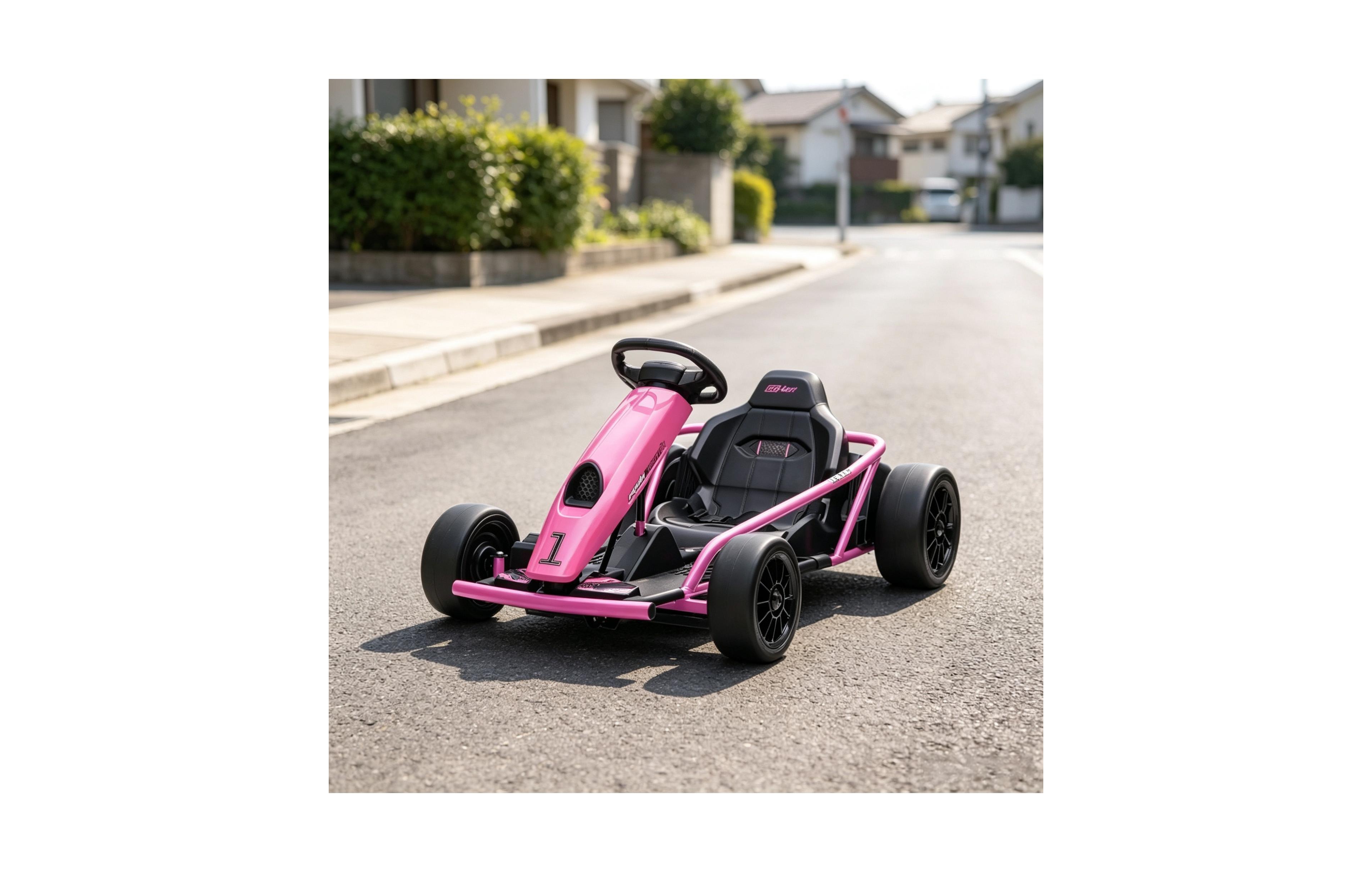 Sevorley 24V High-Speed Electric Drift Go Kart Ride-On, 154 lbs Capacity, Ages 8-12