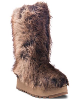 Women's Kyoto Faux Fur Platform Pull-On Boots