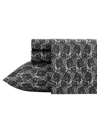 Lace Attraction Microfiber 4-Piece Sheet Set, Full