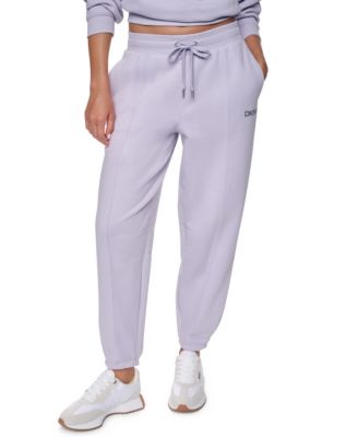 Women's Foil Logo Mid-Rise Barrel Leg Joggers with Pockets
