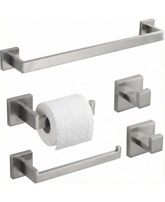 5Piece 16" Bathroom Hardware Set Towel Bar