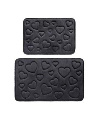 Quilted Memory Foam Bath Mat 2-Piece Set