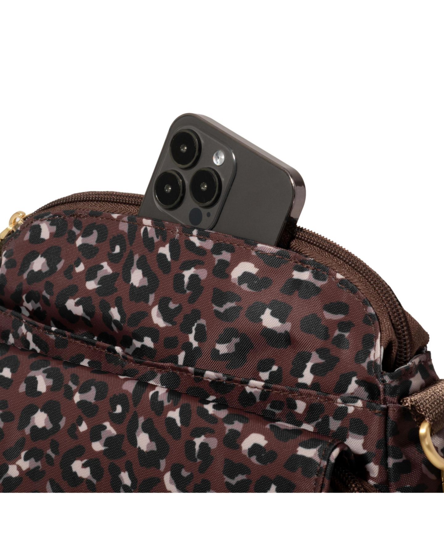 Женская сумка Baggallini Coastal Flip Lock RFID Crossbody, цвет: Золотой — фото 5