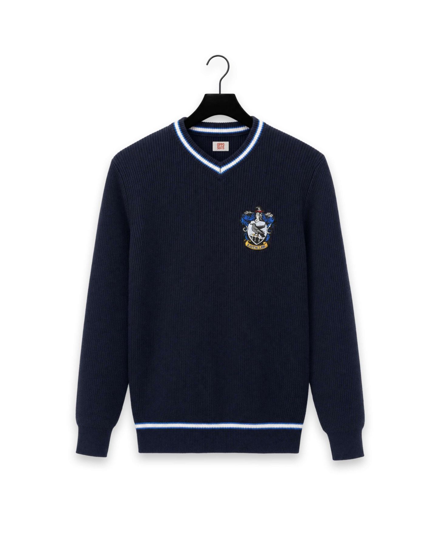 Мужской свитер OppoSuits Ravenclaw V-Neck Long-Sleeve Sweater, цвет: Синий — фото 6