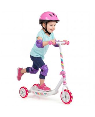 3-Wheel Kids Scooter with LED Light-Up Wheels, 44 lbs. Capacity, Ages 2+