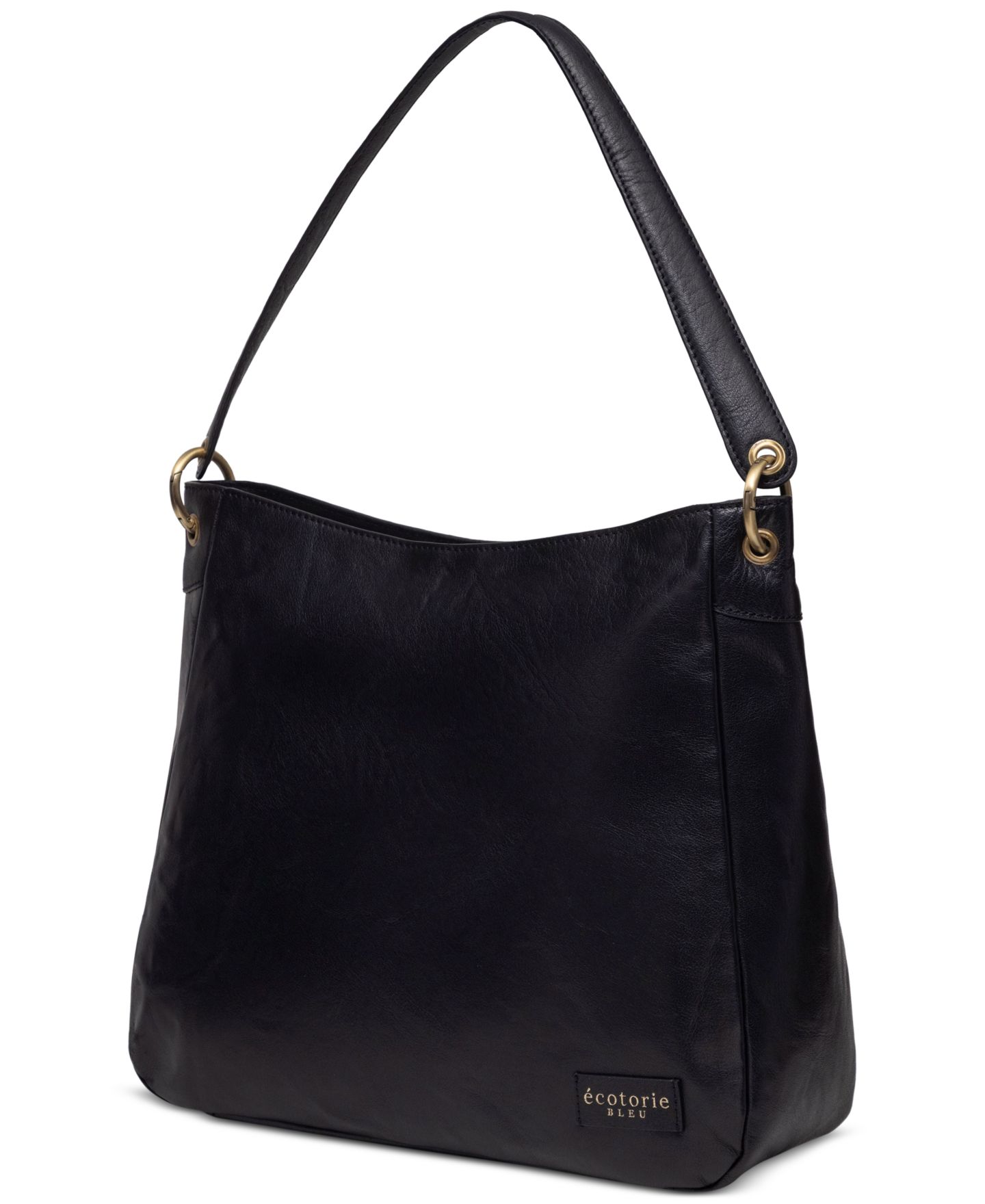 Женская сумка Ecotorie Johnson Genuine Leather Shoulder Handbag, цвет: Чёрный — фото 4