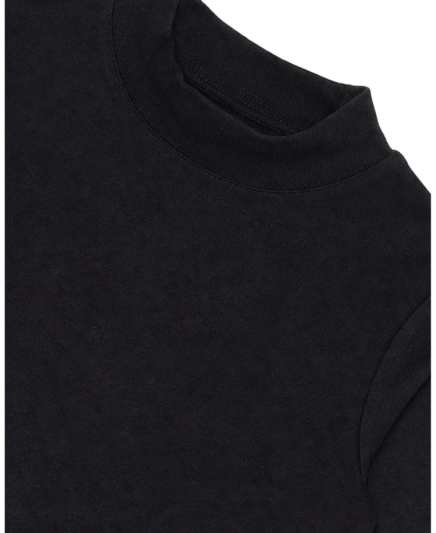 Топ Deux par Deux Brushed Rib Crew Neck для девочек, цвет: Чёрный — фото 5