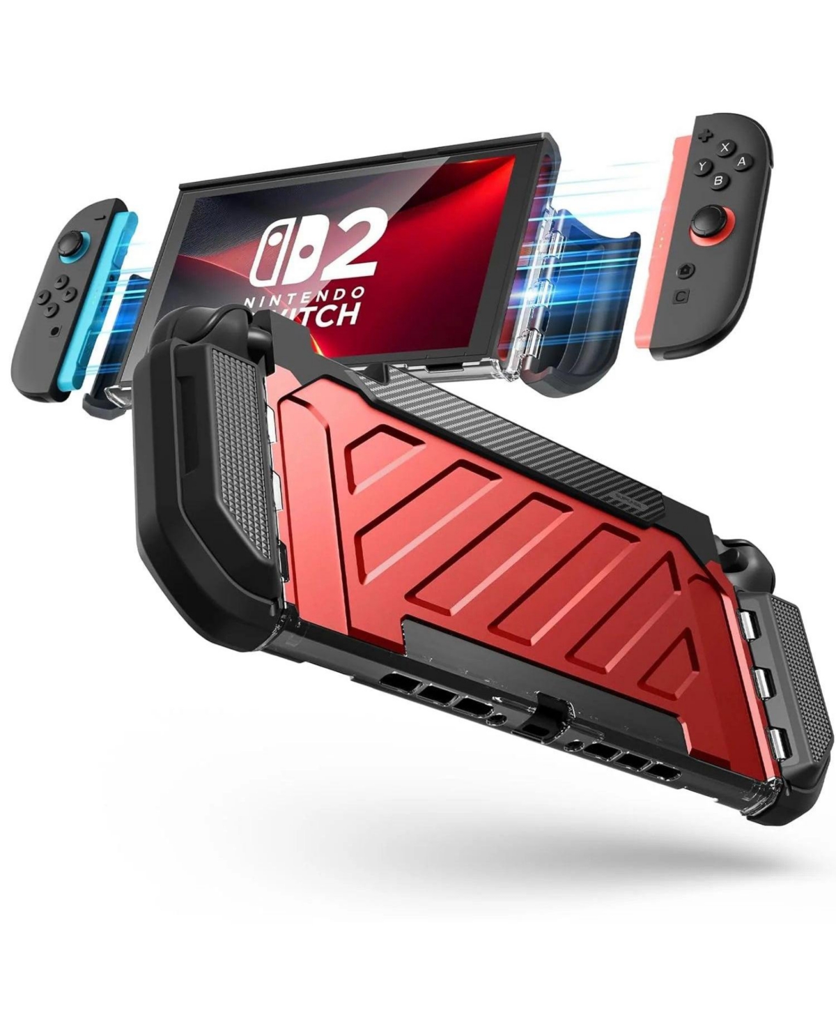 Supcase Nintendo Switch 2 Unicorn Beetle Pro Gaming Case - Metallic red