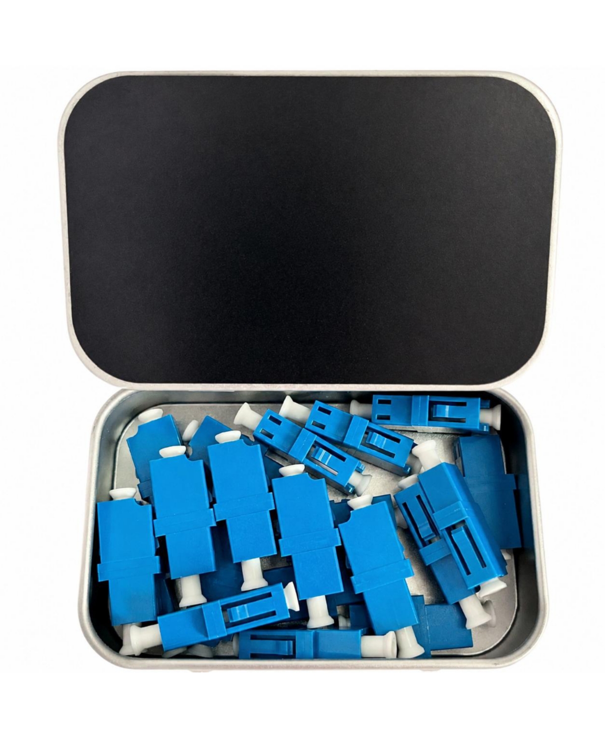 Lofree 20 Pack Fiber Optic Couplers Set Pre Cleaned Adapters for Simplex Duplex Cables - Blue