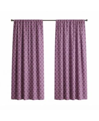  Cotton Theorum Light Filtering Window Curtain Panel Pair 42" x 84" Orchid