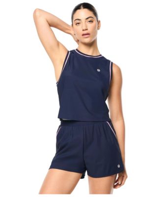 Women's Rina Tennis Pique Double-Piping Tank