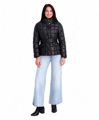 Women's Quilted Funnel-Neck Puffer Jacket