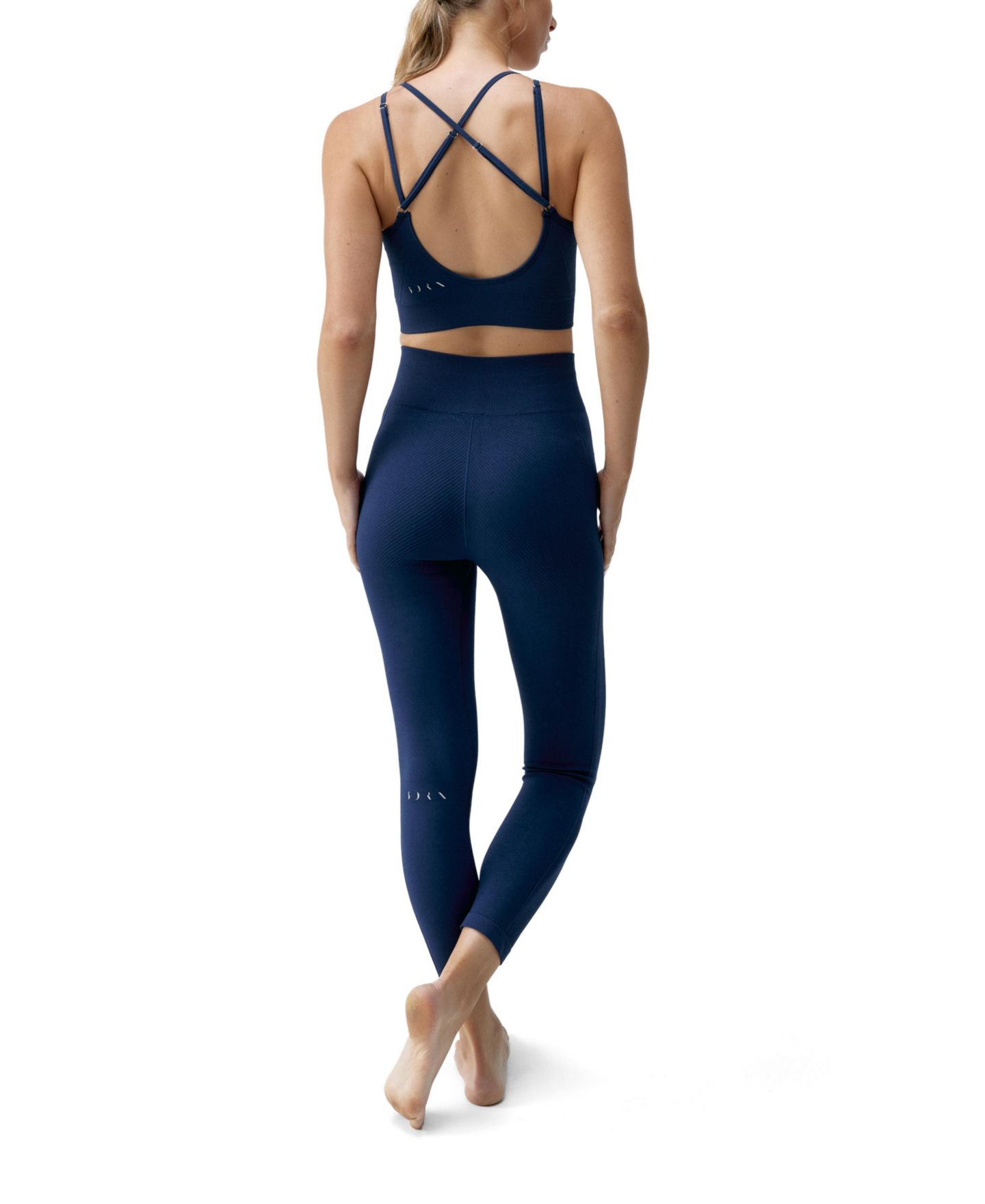 Женские леггинсы Born Living Yoga Sarvan 7/8 Seamless High Rise Sport, цвет: Синий — фото 6