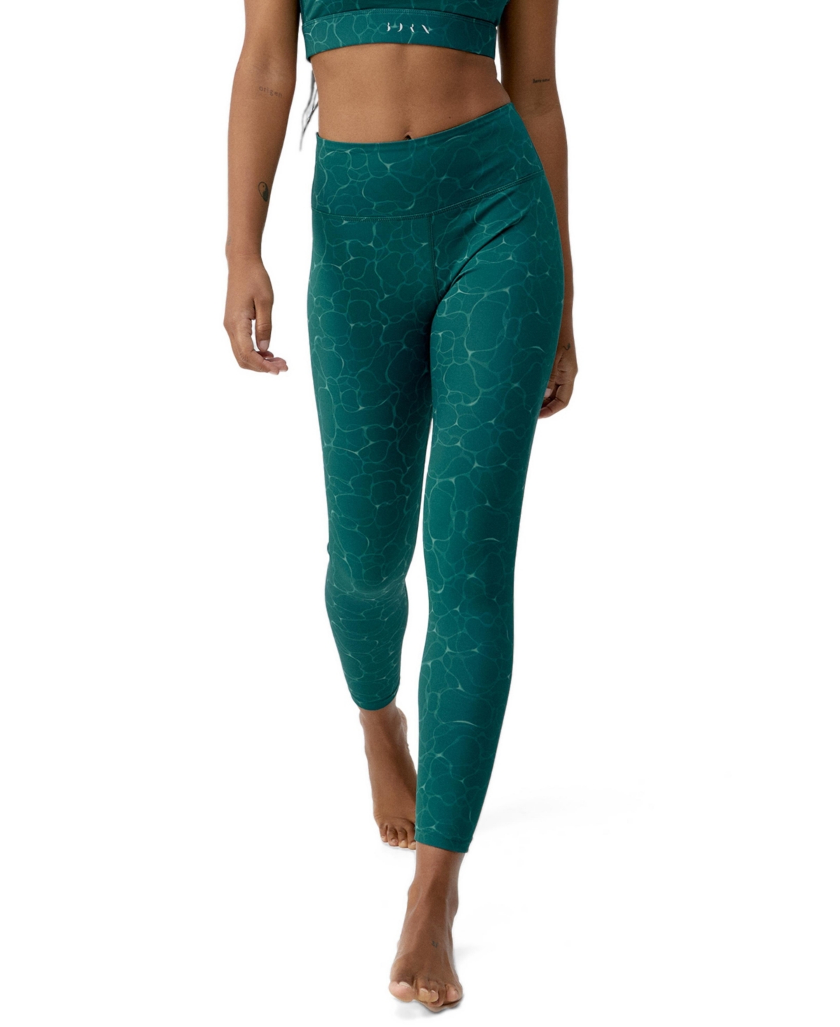 Born Living Yoga Women's 7/8 Performance Medium Rise Sport Legging