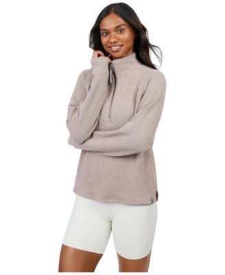 Women's Ripple Knit Half Zip Top