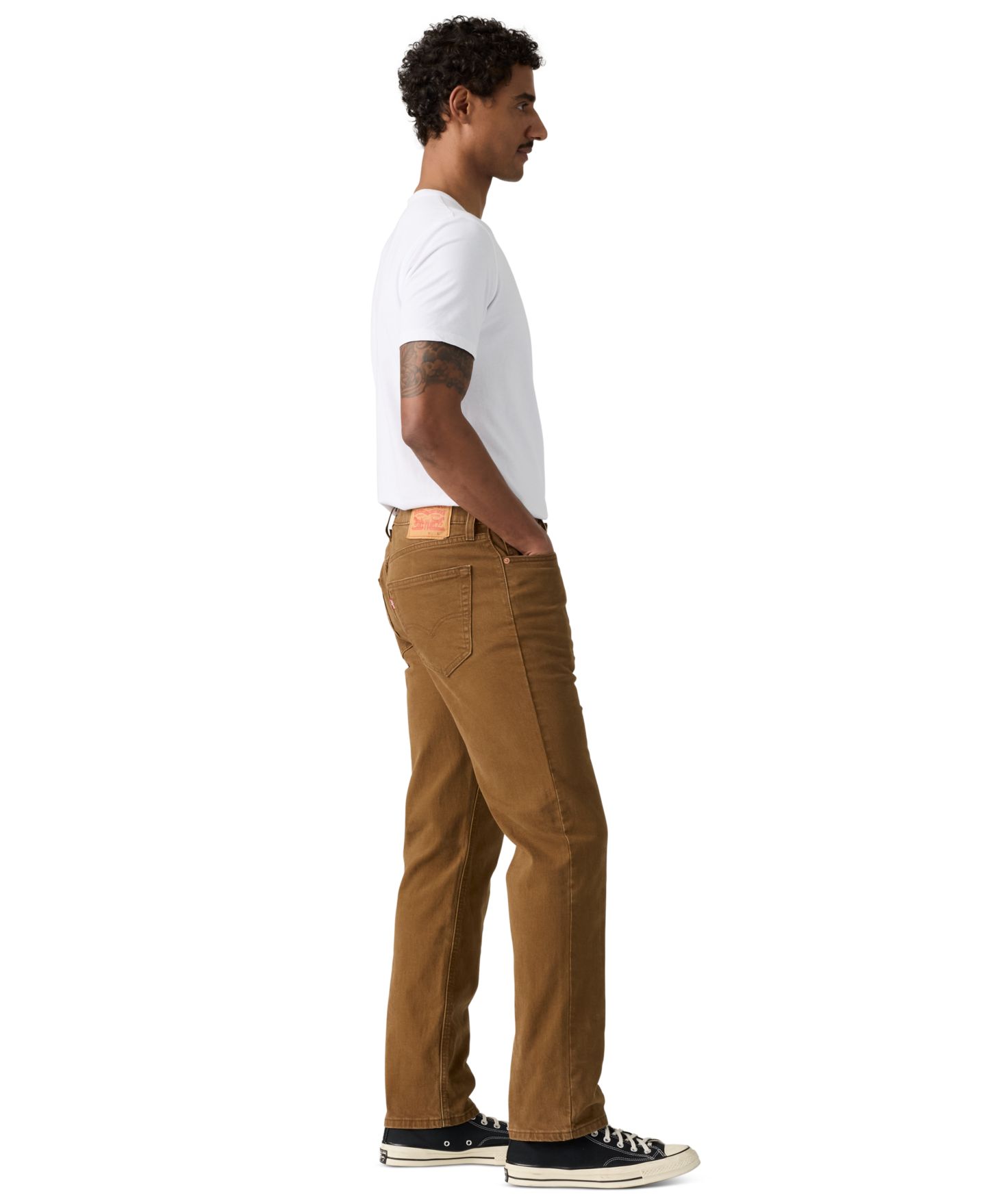 Мужские джинсы Levi's 541™ Athletic Taper Stretch, цвет: Коричневый — фото 3
