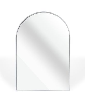 Arched Bathroom Mirror Aluminum Frame Wall Mounted 20x30 Inch Finish