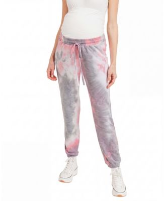 Maternity Tie-Dye Brushed Terry Pull-On Jogger Pants