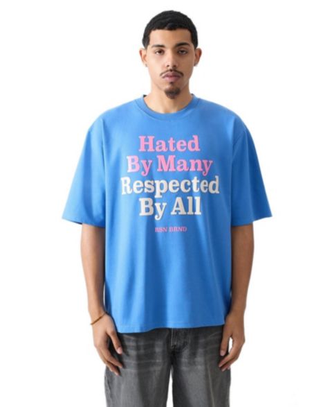 Мужская футболка Reason Hated and Respected, цвет: Синий