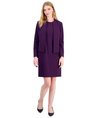 Petite Ponte Sleeveless 2-Piece Suit
