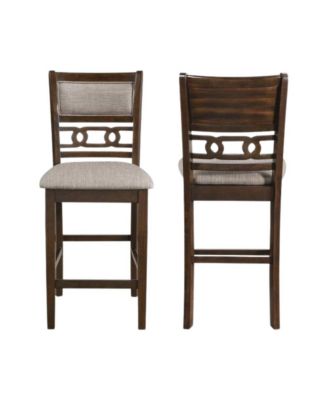 Solid Wood Counter Chairs, Set of 2